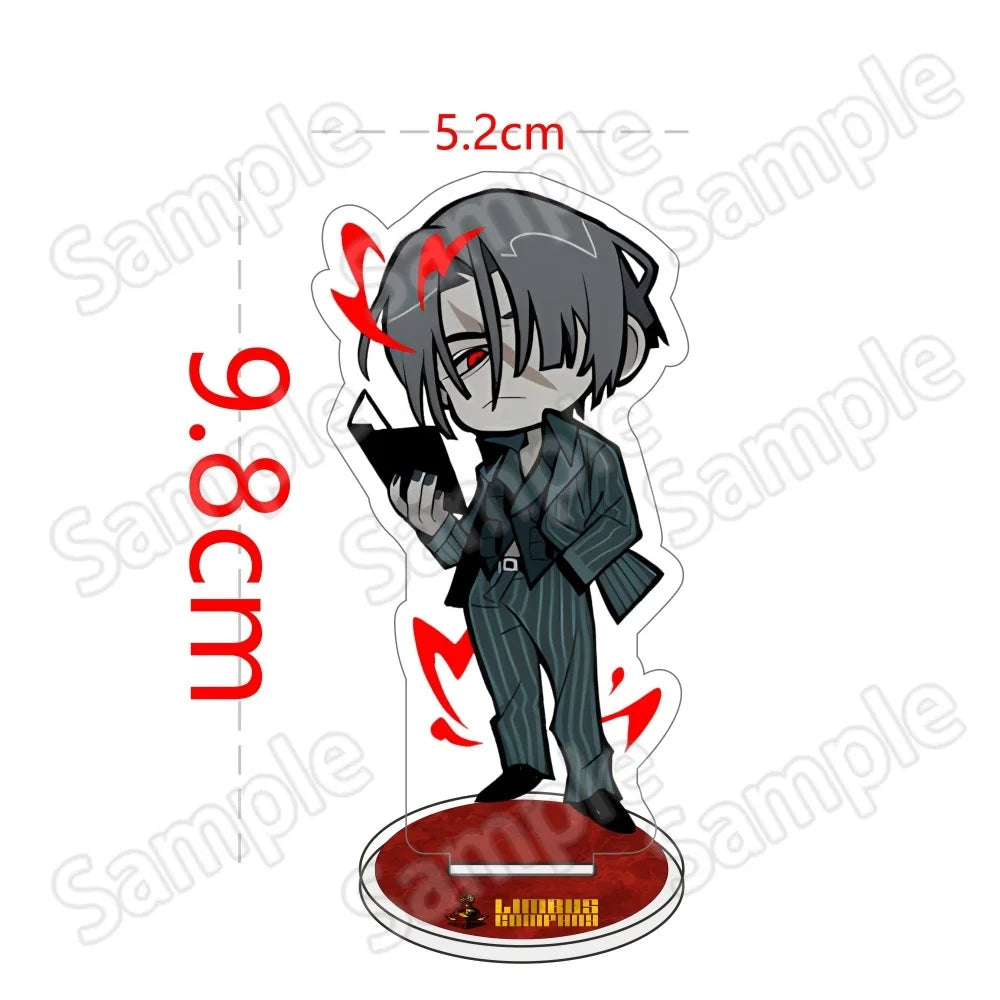 Anime Game Limbus Company Acrylic Stand Keychain 10Cm Chibi Yi Sang Dante Faust Don Quixote Desk Decor Collectible Fans Gift