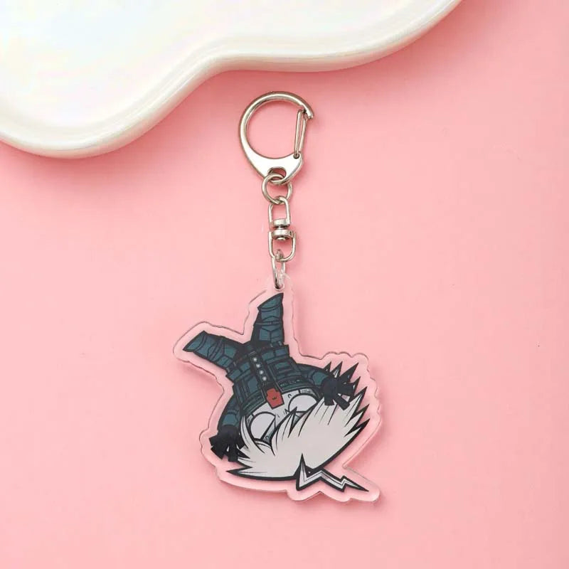 1/19Pcs Game Cartoon Danganronpa Acrylic Keychain Cute Backpack Pendant Funny Bag Charms Accessories Decoration Holiday Gifts