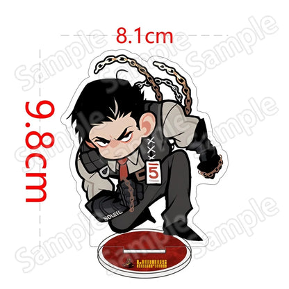Anime Game Limbus Company Acrylic Stand Keychain 10Cm Chibi Yi Sang Dante Faust Don Quixote Desk Decor Collectible Fans Gift
