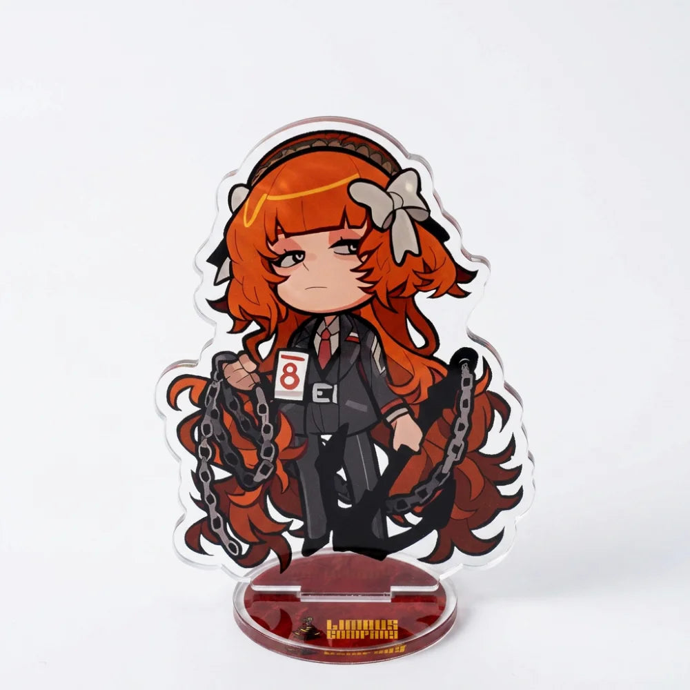 Anime Game Limbus Company Acrylic Stand Keychain 10Cm Chibi Yi Sang Dante Faust Don Quixote Desk Decor Collectible Fans Gift