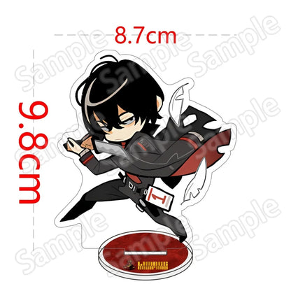 Anime Game Limbus Company Acrylic Stand Keychain 10Cm Chibi Yi Sang Dante Faust Don Quixote Desk Decor Collectible Fans Gift