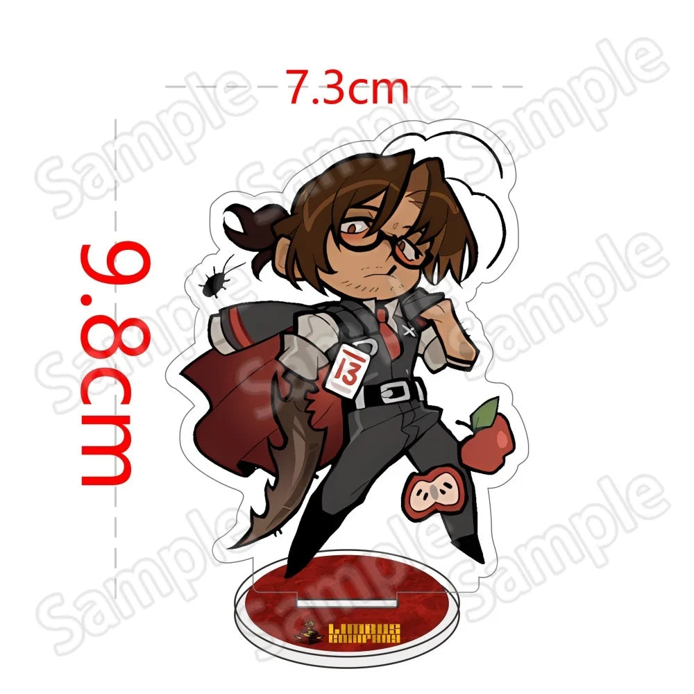 Anime Game Limbus Company Acrylic Stand Keychain 10Cm Chibi Yi Sang Dante Faust Don Quixote Desk Decor Collectible Fans Gift