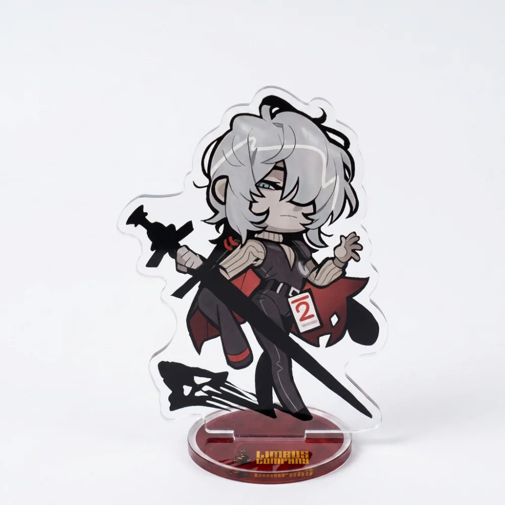 Anime Game Limbus Company Acrylic Stand Keychain 10Cm Chibi Yi Sang Dante Faust Don Quixote Desk Decor Collectible Fans Gift