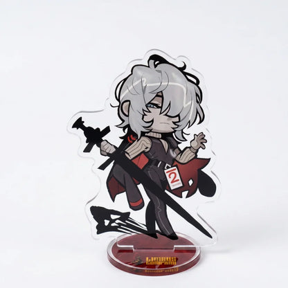 Anime Game Limbus Company Acrylic Stand Keychain 10Cm Chibi Yi Sang Dante Faust Don Quixote Desk Decor Collectible Fans Gift