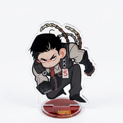 Anime Game Limbus Company Acrylic Stand Keychain 10Cm Chibi Yi Sang Dante Faust Don Quixote Desk Decor Collectible Fans Gift
