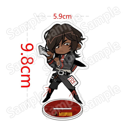 Anime Game Limbus Company Acrylic Stand Keychain 10Cm Chibi Yi Sang Dante Faust Don Quixote Desk Decor Collectible Fans Gift