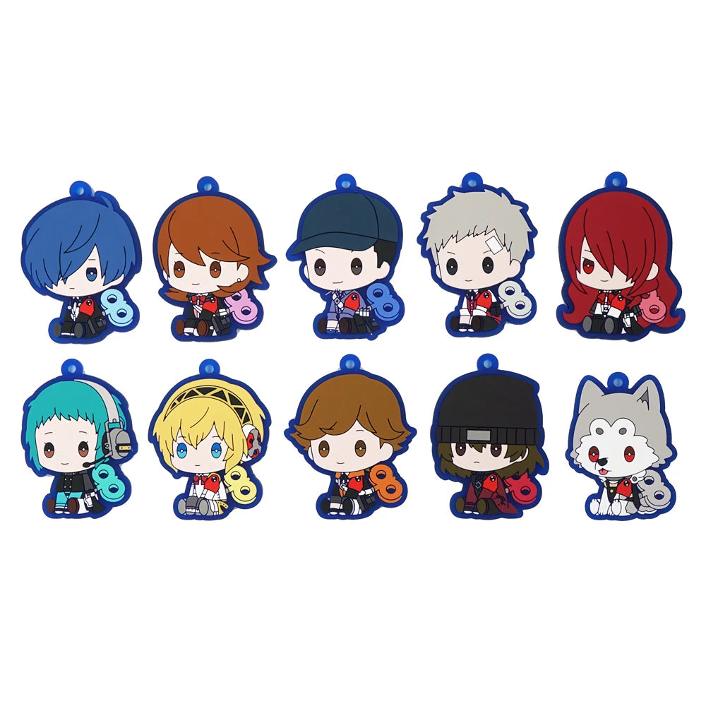 Persona 3 rubber keychains