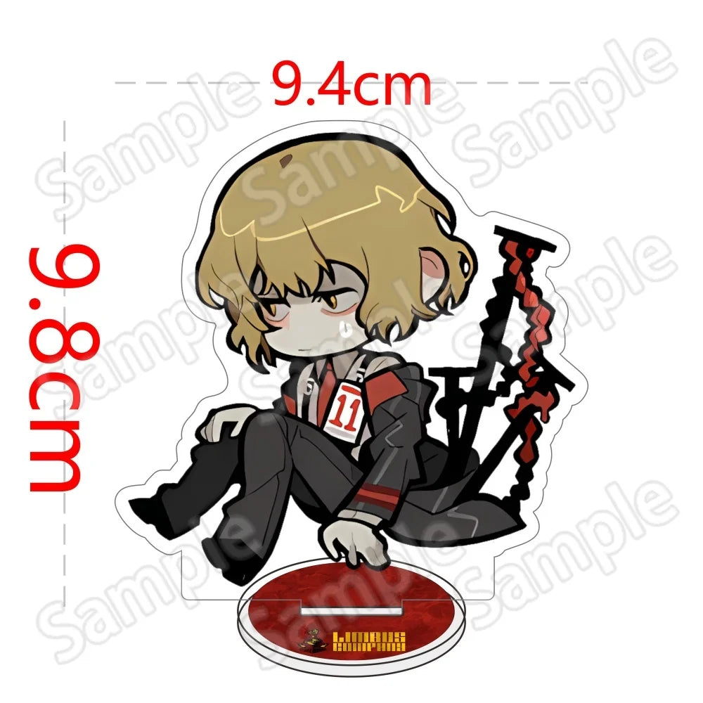 Anime Game Limbus Company Acrylic Stand Keychain 10Cm Chibi Yi Sang Dante Faust Don Quixote Desk Decor Collectible Fans Gift