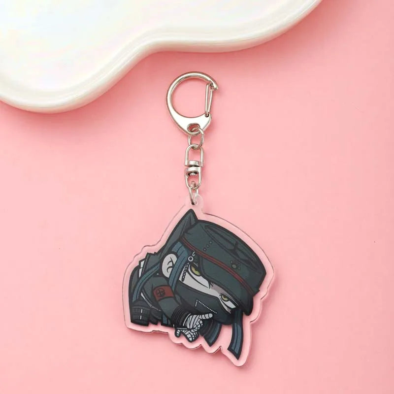 1/19Pcs Game Cartoon Danganronpa Acrylic Keychain Cute Backpack Pendant Funny Bag Charms Accessories Decoration Holiday Gifts
