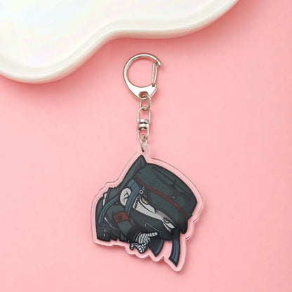 1/19Pcs Game Cartoon Danganronpa Acrylic Keychain Cute Backpack Pendant Funny Bag Charms Accessories Decoration Holiday Gifts