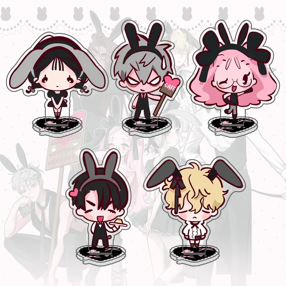 ITTY BITTY BUNNIES Acrylic stands