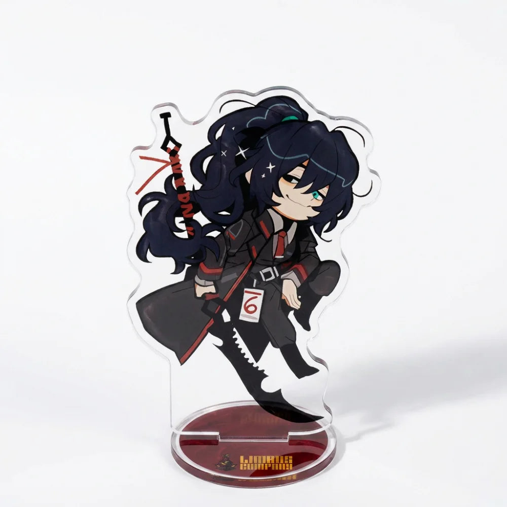 Anime Game Limbus Company Acrylic Stand Keychain 10Cm Chibi Yi Sang Dante Faust Don Quixote Desk Decor Collectible Fans Gift