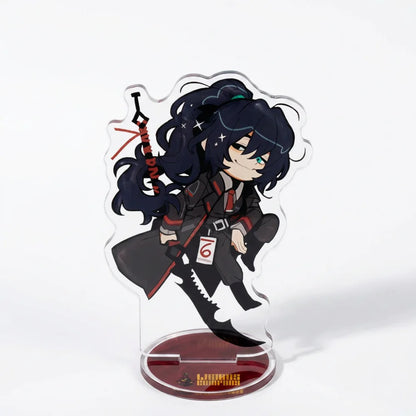 Anime Game Limbus Company Acrylic Stand Keychain 10Cm Chibi Yi Sang Dante Faust Don Quixote Desk Decor Collectible Fans Gift