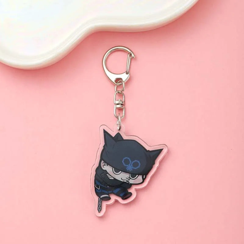 1/19Pcs Game Cartoon Danganronpa Acrylic Keychain Cute Backpack Pendant Funny Bag Charms Accessories Decoration Holiday Gifts